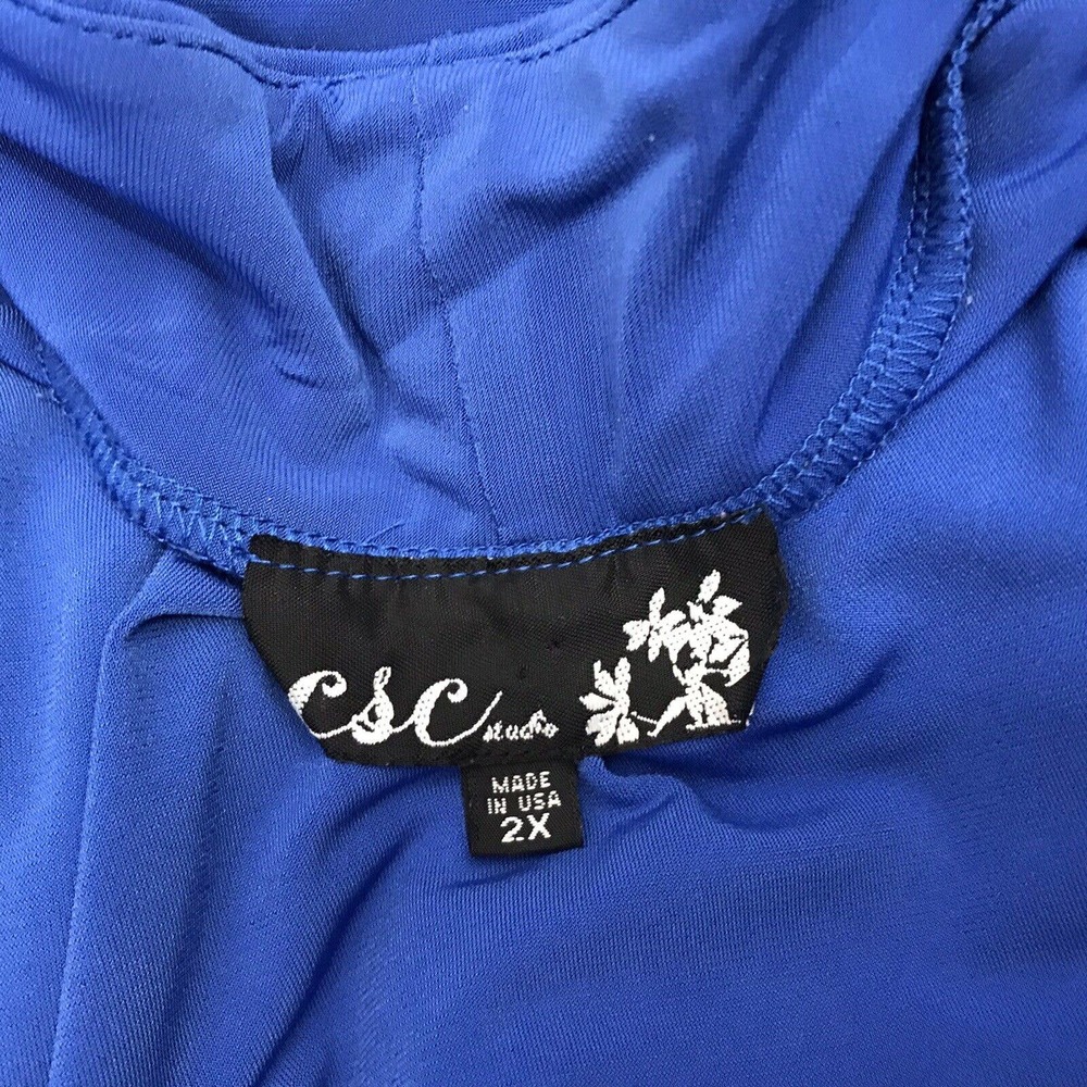 Csc Studio Women's Size 2x Open Front Studded Lon… - image 6